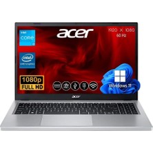 Acer Aspire 3 I3 8gb 1tb M.2 SSD A315-510P-38X0 Atl7  W11PRO 15.6'' Taşınabilir Bilgisayar