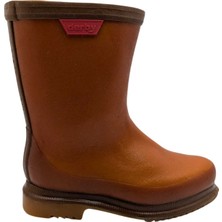 Çiğdem Kundura Derby Erkek Kauçuk Lastik Çizme - Turuncu - 44