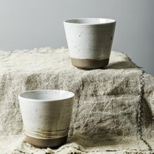 JC Seramik Fincan Japon Çay Bardağı Kahve Kupa Çömlekçilik Bardaklar Çay Fincanı Usta Çay Kupa Konteyner Drinkware Teaware Dekor El Sanatları Hediye | Kupalar (Gri) (Yurt Dışından)