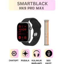 MerciTech Hk9 Pro Max Plus 2024 45MM Amoled Ekran Galeri/ses Kayıt/2gb Depolama Özellikli  Akıllı Saat