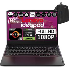 Lenovo Ideapad Gaming 3 Amd Ryzen 5 5500H Ddr4 16GB 1tb SSD RTX2050-4GB Freedos 15.6" IPS 144HZ Taşınabilir Bilgisayar 82K202BRTXF02 + Weblegelsin Çanta