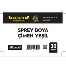 30 Adet (1 Koli) Sprey Çimen Yeşil 200 Ml.