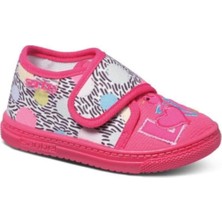 Meliten Kids Kaydırmaz Taban Kız Çocuk Anaokulu Ev Kreş Panduf  Fuşya