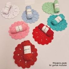 Filyarn Bayrak Kırmızı Baby Cotton Elegant Örgü Ipi Amigurumi Ipi Punch Örgü Ipi Oeko-Tex Startdart 100 - 25 gr