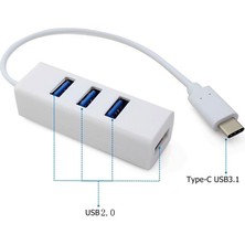 Daytona A4968 Type C USB 3.1 Çoklayıcı 4 Port Hub Çoğaltıcı Adaptör