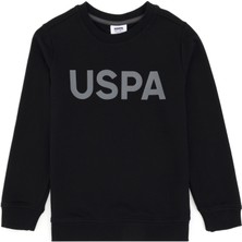 U.S. Polo Assn. Erkek Çocuk Siyah Basic Bisiklet Yaka Sweatshirt 50289143-VR046