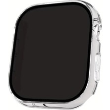 Alstrap Apple Watch Series 7 8 9 45MM Uyumlu Hayalet Ekranlı Kasa ve Ekran Koruyucu