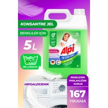 Alpi Color Sıvı Çamaşır Deterjanı 5 lt Color 167 Yıkama