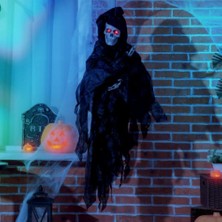 Parti Sürprizi Halloween Cadılar Bayramı Sesli Işıklı Iskelet Dekor Süs