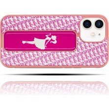 Giftsome Apple IPhone 12 Barbie Baskılı Pembe Yumuşak Silikon Telefon Kılıfı