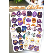 90 Adet Ramazan Ayı Hayırlı Ramazanlar Etiket Seti Sticker Hediye Ramazan Paketi