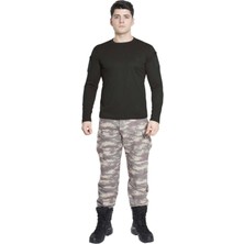 Askeri Malzemelerim Vogel Tactical Uzun Kollu Yakasız Siyah Taktik Tshirt