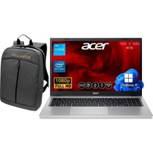 Acer Aspire 3 I3 8gb 1tb M.2 SSD A315-510P-38X0 ATL23  W11PRO  15.6'' Dizüstü Bilgisayar+Çanta