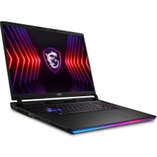 Msı Raıder GE78 Hx Intel Core I9 14900HX 24GB 512GB SSD RTX4090/16GB Freedos 17" Qhd+ 240Hz Taşınabilir Bilgisayar 14VIG-872TR-A9