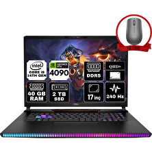 Msı Raıder GE78 Hx Intel Core I9 14900HX 40GB 2tb SSD RTX4090/16GB Freedos 17" Qhd+ 240Hz Taşınabilir Bilgisayar 14VIG-872TR-A19