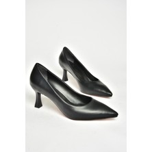 Fox Shoes T676032009 Siyah Kalın Topuklu Kadın Ayakkabı