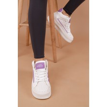 Getcho Latona Kadın Beyaz Lila Kadın Spor Ayakkabı