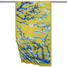 Asit Yeşil Badem Çiçeği Ipeksi Fular