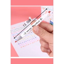 Keçeli Kalem Çift Taraflı Profesyonel Marker Boya Kalem Seti Kutulu