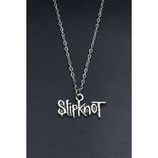 Slipknot  Gümüş Kaplama Unisex Düz Zincir Kolye kod 875