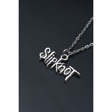 Slipknot  Gümüş Kaplama Unisex Düz Zincir Kolye kod 875