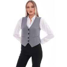 Kadın Düğme Kapamalı Yelek 245289 -