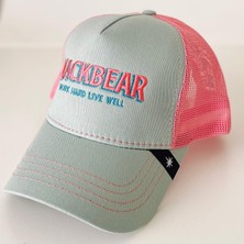 Mackbear Ayarlanabilir Unisex Şapka Gri Pembe
