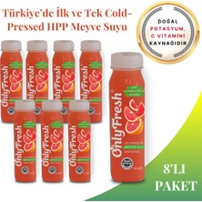 Only Fresh Greyfurt Suyu Taze Soğuk Sıkım %100 Saf 250ml x 8 adet