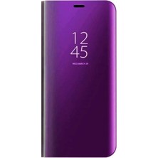Nettech Samsung Galaxy A10S Uyumlu Clear View Aynalı Kapaklı Kılıf