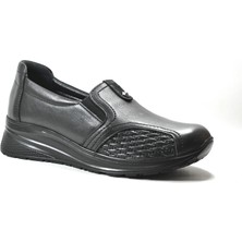 Beety 144.042 Deri Siyah Kemik Çıkıntılı Ortopedik Kadın Anne Ayakkabı