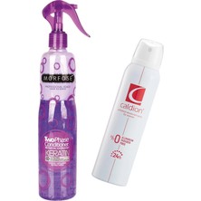 Keratin Içerikli Fön Suyu Mor 400 ml + Caldion Kadın Deodorant 150 ml