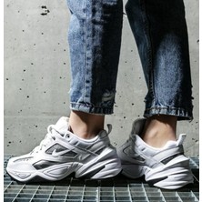 Nike W M2K Tekno Kadın Beyaz-Gümüş Spor Ayakkabı-Sneaker