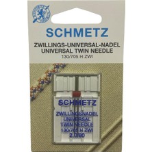 Schmetz Ev Tipi Aile Dikiş Makinesi Çiftli Dikiş Iğnesi / 130/705 H Zwı 2.0/80