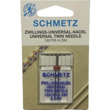 Schmetz Ev Tipi Aile Dikiş Makinesi Çiftli Dikiş Iğnesi / 130/705 H Zwı 2.5/80