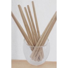 Küche&Haus Bambu Pipet 10 Adet Doğal 20 cm