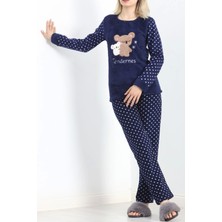 Kazax Polar Pijama Takımı Lacivert1 - 19215.1048.