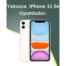 Paladyum Case iPhone 11 Uyumlu Premium Siyah Deri Magsafe Cüzdanlı Kartlıklı Kamera Çerçeve Standlı Kılıf