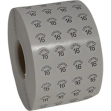 Moonstar Etiketleme Makinesi Kontrol Etiket 16 No (5 Rulo 50.000 Adet)