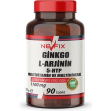 Nevfix Ginkgo L-Arjinin 5 Htp Multivitamin Ve Multimineral