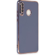 Newface Huawei P30 Lite Kılıf Volet Silikon - Mavi 13