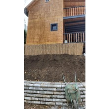 40 cm x 5 Metre Misina Ipli Doğal Bambu Kamış Çit - Bahçe Çiti, Balkon Çiti, Hasır Çit, Gölgelik