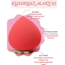 SAYE STORES Çilek Makyaj Süngeri Seti - 3'lü