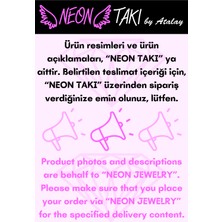 Neon Takı Xo Halkalı, Zirkon Taşlı, Paslanmaz Çelik Zincir Bileklik 80, Gümüş Renk