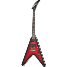 Epiphone Dave Mustaine Prophecy Flying V Figured Elektro Gitar (Aged Dark Red Burst)