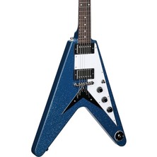 Epiphone Exclusive Flying V Elektro Gitar (Brunswick Blue Sparkle)