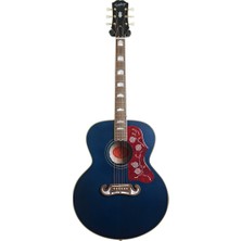 Epiphone J-200 Elektro Akustik Gitar (Aged Viper Blue)