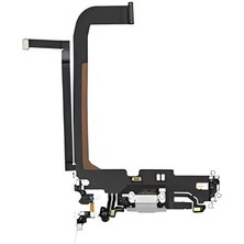 Tkgz iPhone 13 PRO MAX Şarj Soketi Kulaklık Soketi Full BEYAZ