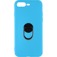 Nettech Apple iPhone 7 Plus Uyumlu Leather Ring Nano Arka Koruma Kılıf