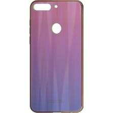 Nettech Huawei Y7 2018 Uyumlu Degrade Arka Koruma Kılıf