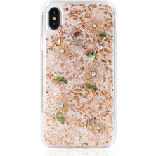 Kingxbar Apple iPhone Xs Max Uyumlu Çiçek Desenli Arka Koruma Kılıf